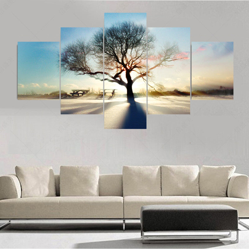Tree with sun