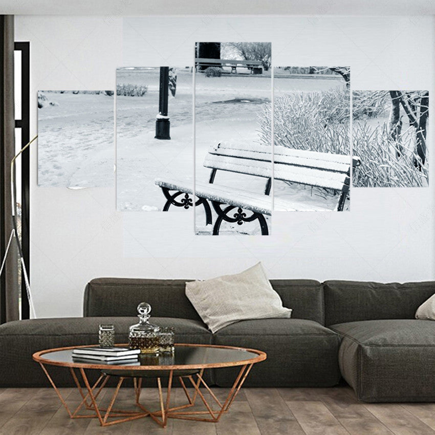 Bench under the snow