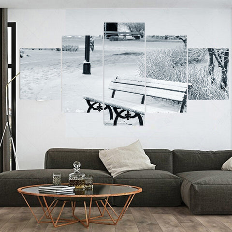 Bench under the snow